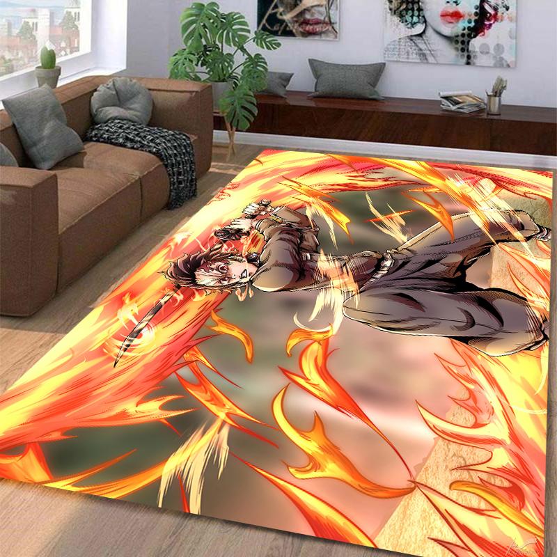 Demon SlayerKamadoTanjirou Carpet Multi-size Carpet for Living Room Bedroom Kid's Room Home Decor Area Rug Non-slip Mat Sofa Mat