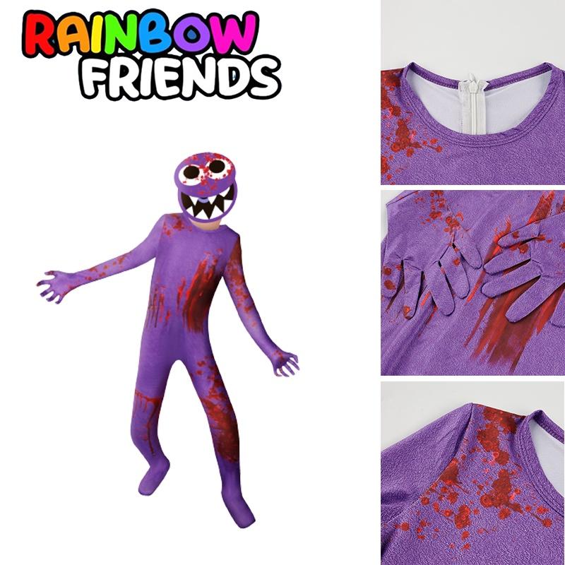 Kids Roblox Rainbow Friends Cosplay Jumpsuit Costume For Halloween And Parties