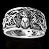 Retro Viking Fox Celtic Ring Fashion Versatile Fashion Jewelry Ring