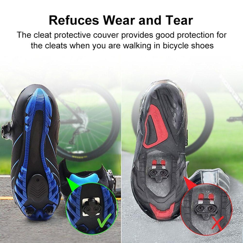 Plastic Bike Cleat Covers Anti-slip Lock Protective Sleeve Anti-Fouling SPD Cleat Covers  Universal