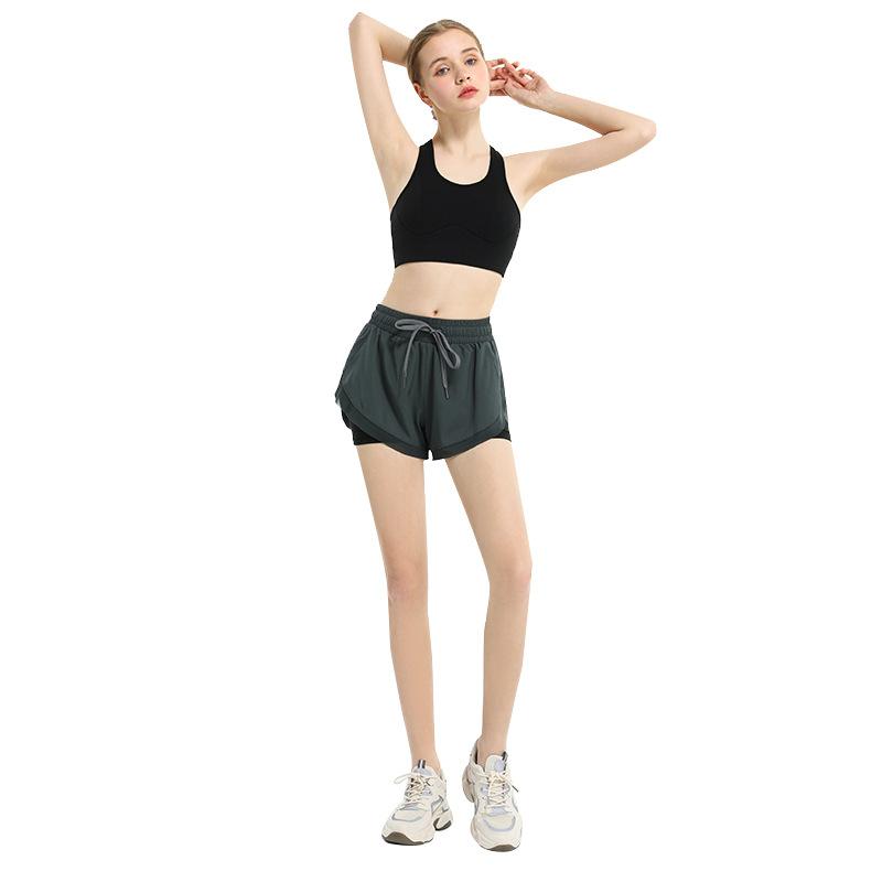 Breathable Loose Sports Shorts Women's Summer Anti-light Three-point Yoga Shorts Elastic Hip Lift Slim Running Fitness Pants
