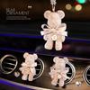 New Car Bear Air Freshener and Bear Auto Rearview Mirror Pendant Air Vent Perfume Parfum Flavoring for Auto Interior Accessories