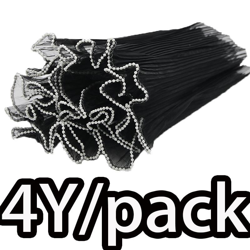 

(4 ярда/пакет) 28см Волнистая пряжа Жемчужная кромка Пряжа Подарок на День святого Валентина Материал для упаковки цветов Свадебное украшение Кружево Ручная работа DIY 28cm