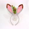 Plush Rabbit Ears Headbands For Halloween Costume Parties Soft Hair Accessory Headpiece Photo Props