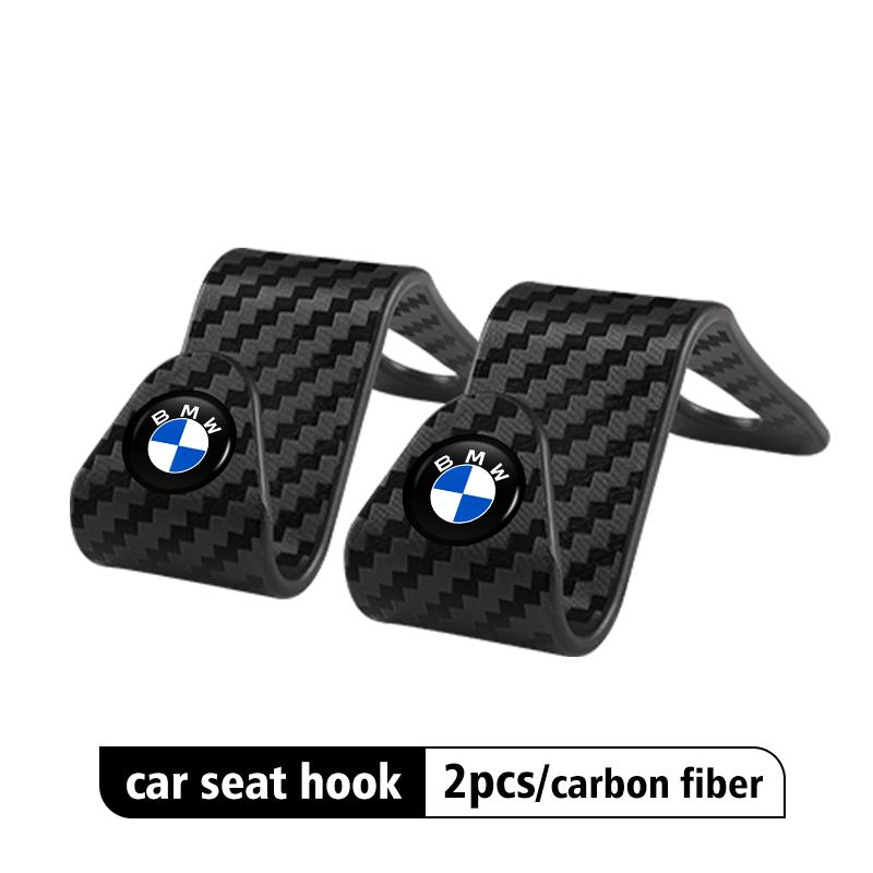 CXVA5 4Pcs Universal Car Seat Back Headrest Storage Hook Accessories For BMW G30 G20 M3 M5 E91 E92 E93 E36 E70 X3 X4 X5 X1 E39 F30
