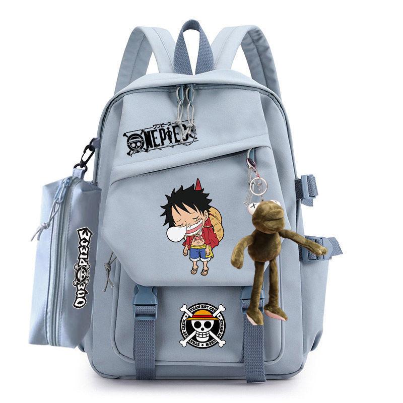 Anime peripheral pirate Luffy ins schoolbag Japanese retro backpack junior high school high school backpack