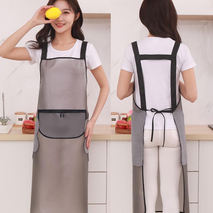 Unisex TPU Waterproof & Oil-Proof Transparent Apron for Cooking & Catering with Custom Logo