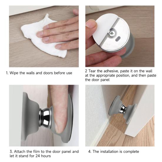 RV Door Stopper Magnetic Adhesive Screw Mount Anti-collision Noise Canceling Motor Homes Trailer Boats Door Catch Holder