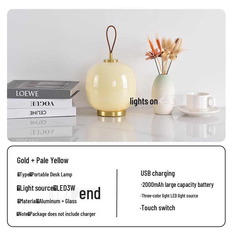 Dänemark VL45 Tragbare kabellose Lade-Tischlampe für Wohnzimmer, Schlafzimmer, Esszimmer und Nachttisch-Atmosphäre.