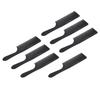 7pcs Hair Dressing Comb Professional Prevents Static Fine Tooth Carbon Fiber Hair Styling Comb for Salon Home Black