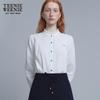 Teenie Weenie Women's Lace High-Collar Chiffon Blouse
