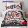 Julian Alvarez River Plate Carte da Poker Set Copripiumino Stampa 3D Set Biancheria da Letto Stella del Calcio Senza Imbottitura Decorazione Camera da Letto