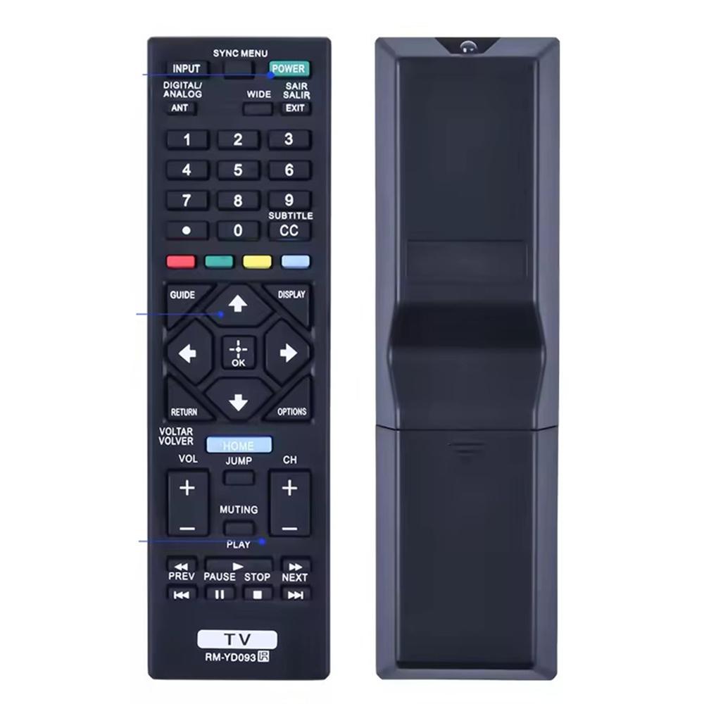 RM-YD093 For Sony TV 10m Range Remote Controller Ergonomic Infrared Remote Control