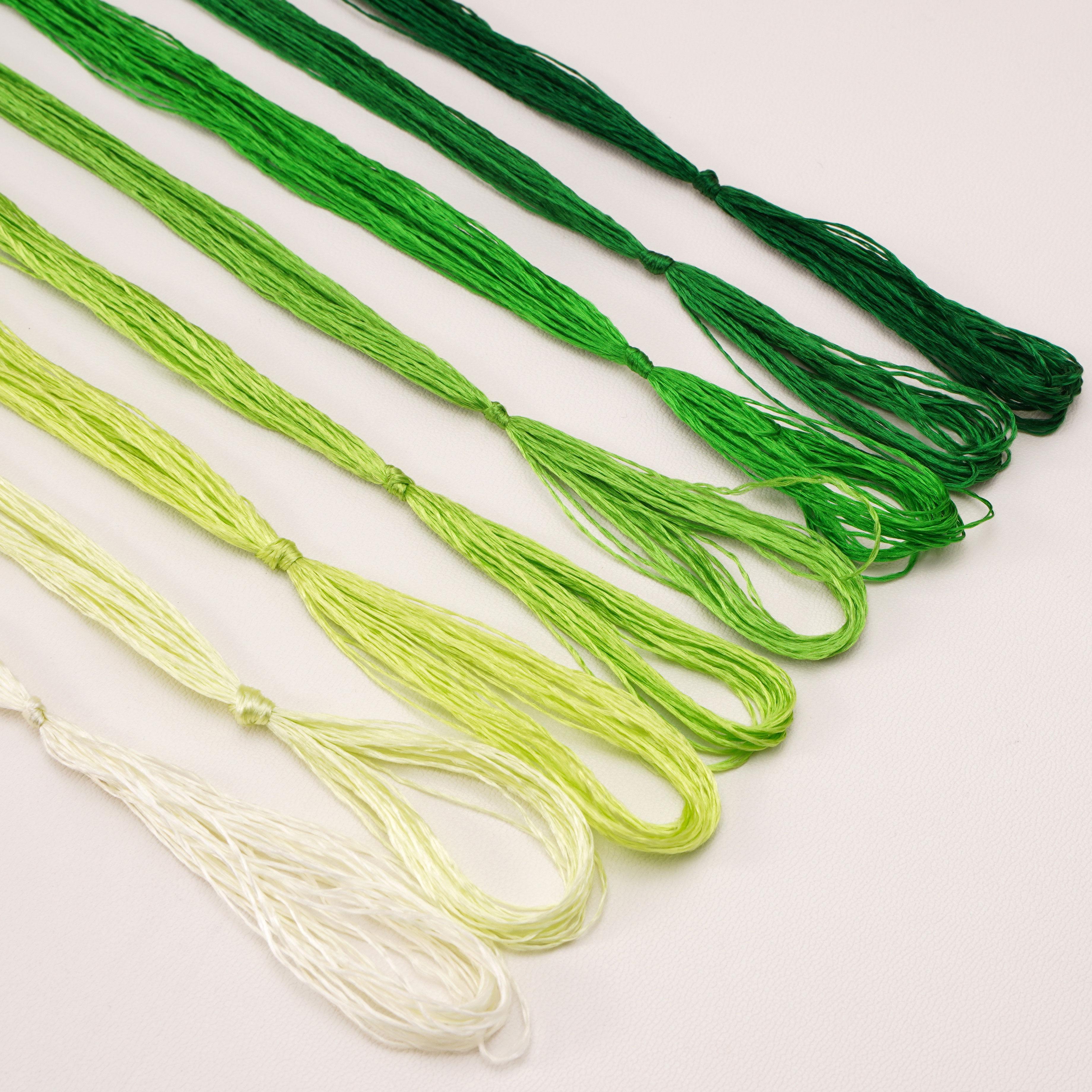 

8шт x 20м шелковая нить с низкой круткой для изготовления украшений из бархатных цветов своими руками 10