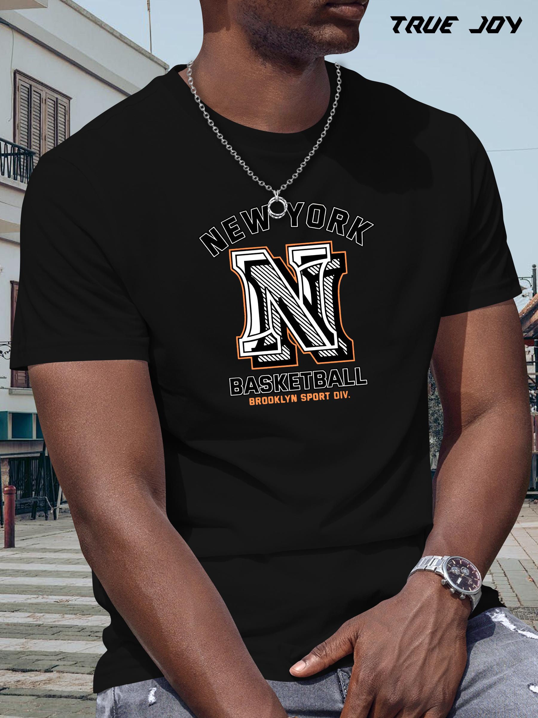 New York Basketball Graphic T-shirt - Breathable Quick-Dry Fabric S