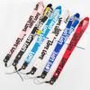 Stylish LOVE Silk Phone Lanyard with Woven Strap and Name Tag