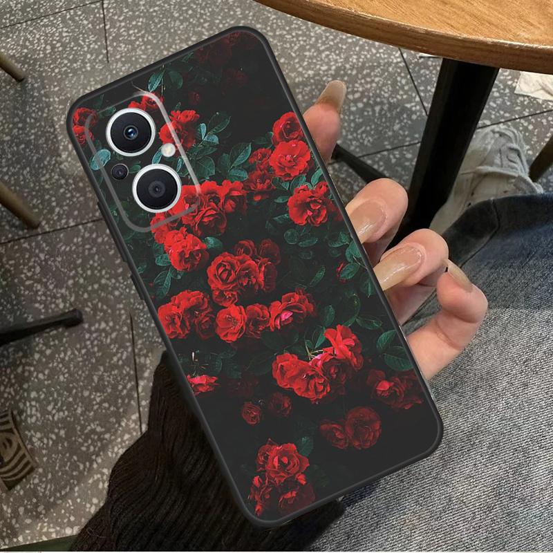 Rose Flower Floral For OPPO Reno 10 11 12 13 14 Pro 7 8 Lite 8T 11F 12F 13F 14F OPPO Find X8 X9 X5 X6 Pro Case