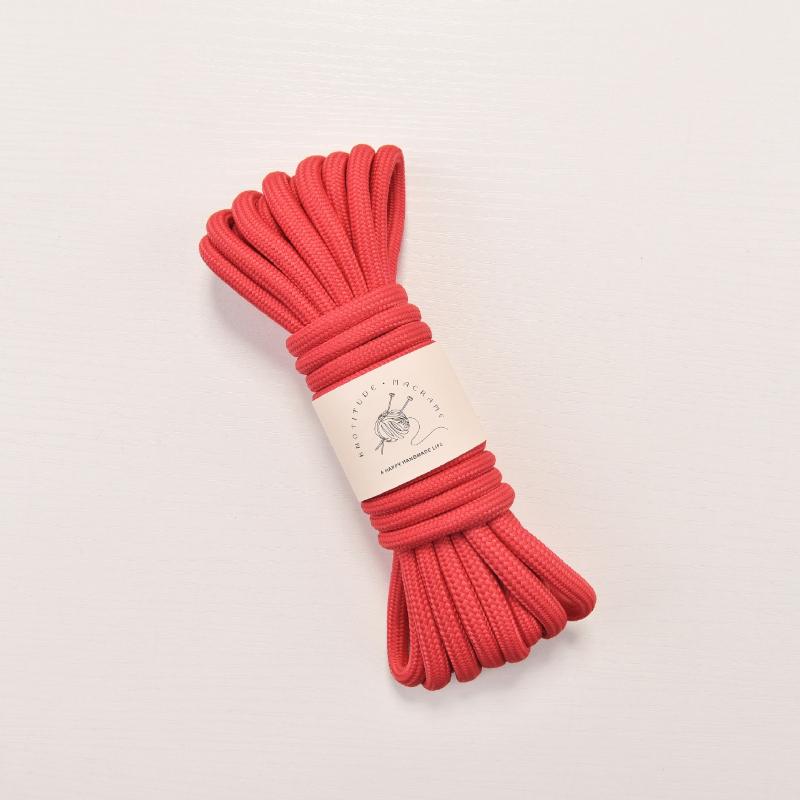 8mm Polyester Core Rope 5m Colorful Braided Cord for Pet Leash Making Rope Crochet Bag Strap Handmade Craft Clothing Accessories