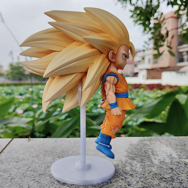 20cm Anime Dragon Ball Z Doll Super V3 Wukong Action Doll Handmade Anime Character Dbz Pvc Series Model Toy Gift