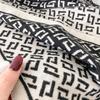 New Women's Letter Print Warm Shawl Simple Thick Imitation Cashmere Scarf with Jacquard Ideal for Autumn and Winter