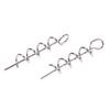 Professional Fishing Gear 50pcs Spring Lock Pins for Soft Lure Bait Worm Crank