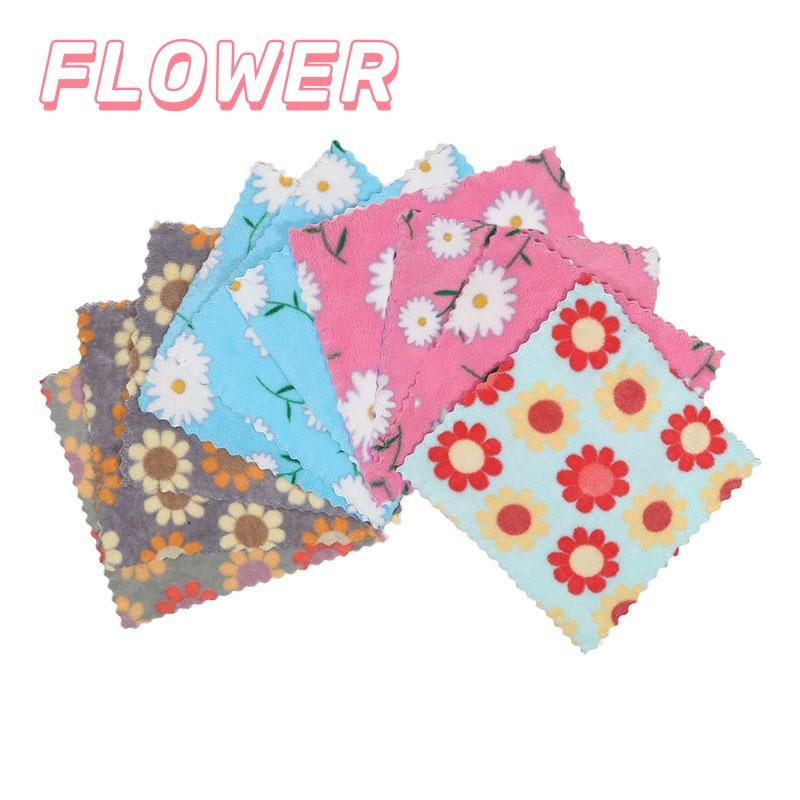 

Новые 5/10 шт. Кухонные салфетки для уборки Мягкие впитывающие Салфетки для посуды Коралловый флис Подсолнух Салфетки для вытирания Тряпки Бытовая ткань 5pcs