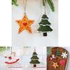 Christmas Resin Ornaments Set With Snowflake Star Heart For Holiday Decor