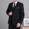 Herren Anzugjacke Revers Langarm Zwei Knöpfe Anzugjacke Einfarbig Klappentaschen Slim Fit Business Outwear