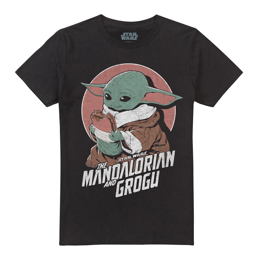 Star Wars Mandalorian Unisex Adult Grogu Sandwich T-Shirt