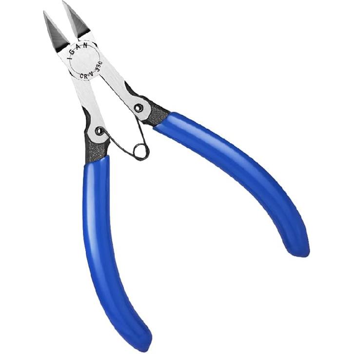IGAN-330 Flush Cutters, Precision Wire Cutter, Flush Pliers, Wire Snips, Electrical Cutters, Sprue, Side & Small Wire Nippers, Diagonal Cut Snips, 5  x1