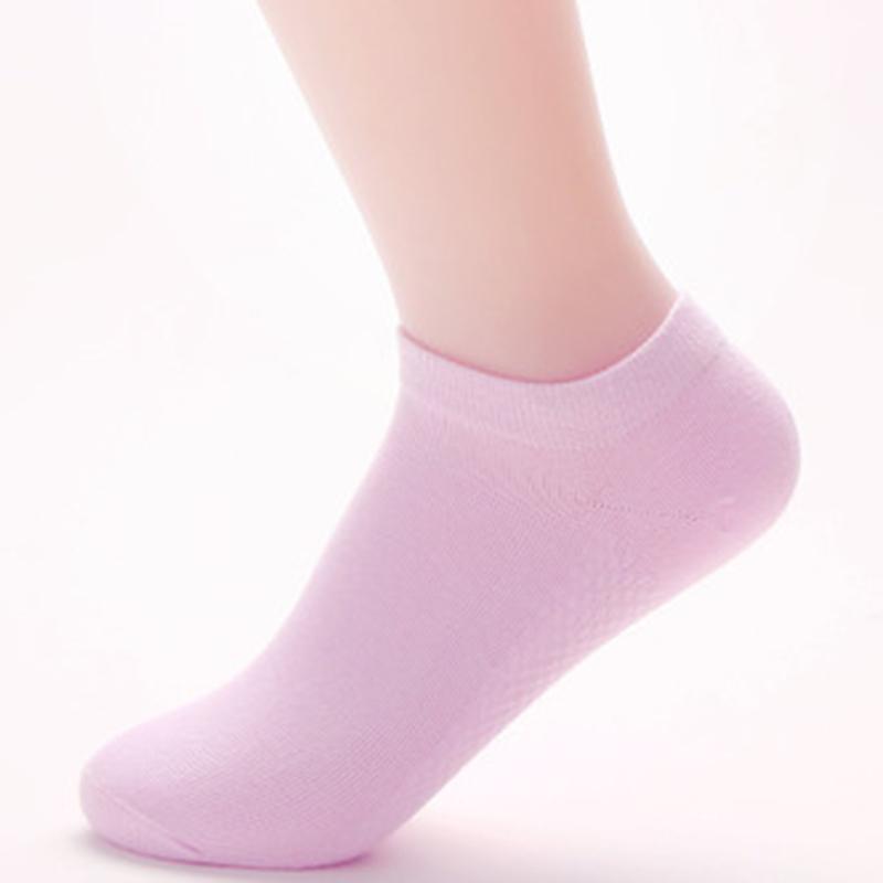 5 Pairs/lot Bamboo Fiber Socks Women Girls Candy Color Deodorant Cotton Short Socks Female Hosiery Low Tube Invisible Ankle Sock