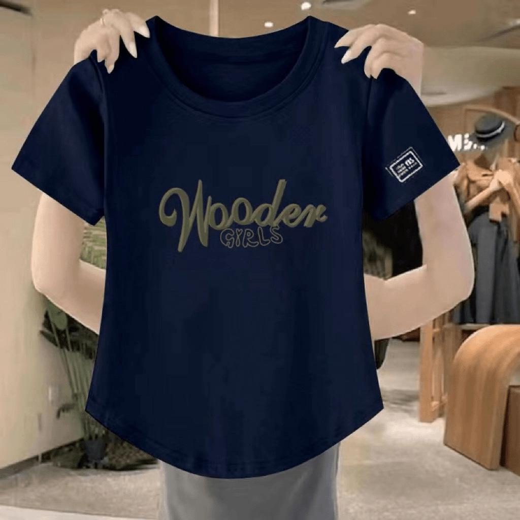 

Women Version Short Sleeve Irregular Top T-Shirt 3XL