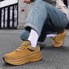 Fashion Lace-up Men's Running Shoes PU Leather Outdoor Sneakers Male Thick-soled Sports Shoes Big Size 39-48