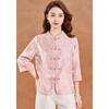 New Chinese Style Iridescent Jacquard Shirt