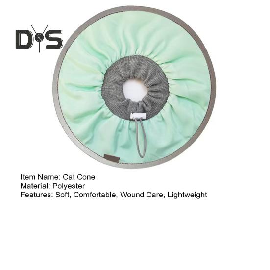 Guler de recuperare impermeabil pentru pisici Guler de protecție pentru gât pentru pisici după o intervenție chirurgicală pentru a nu mai lins zgârierea Con moale reglabil pentru îngrijirea rănilor
