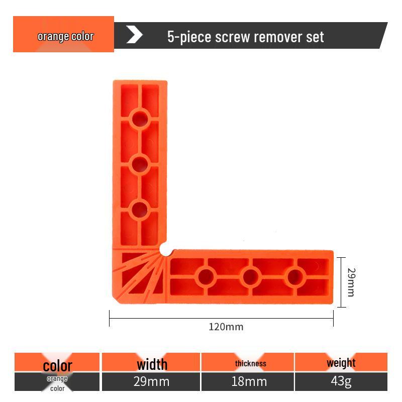 L-Shaped 90° Right Angle Locator, 6-Inch Woodworking Ruler and Marking Tool