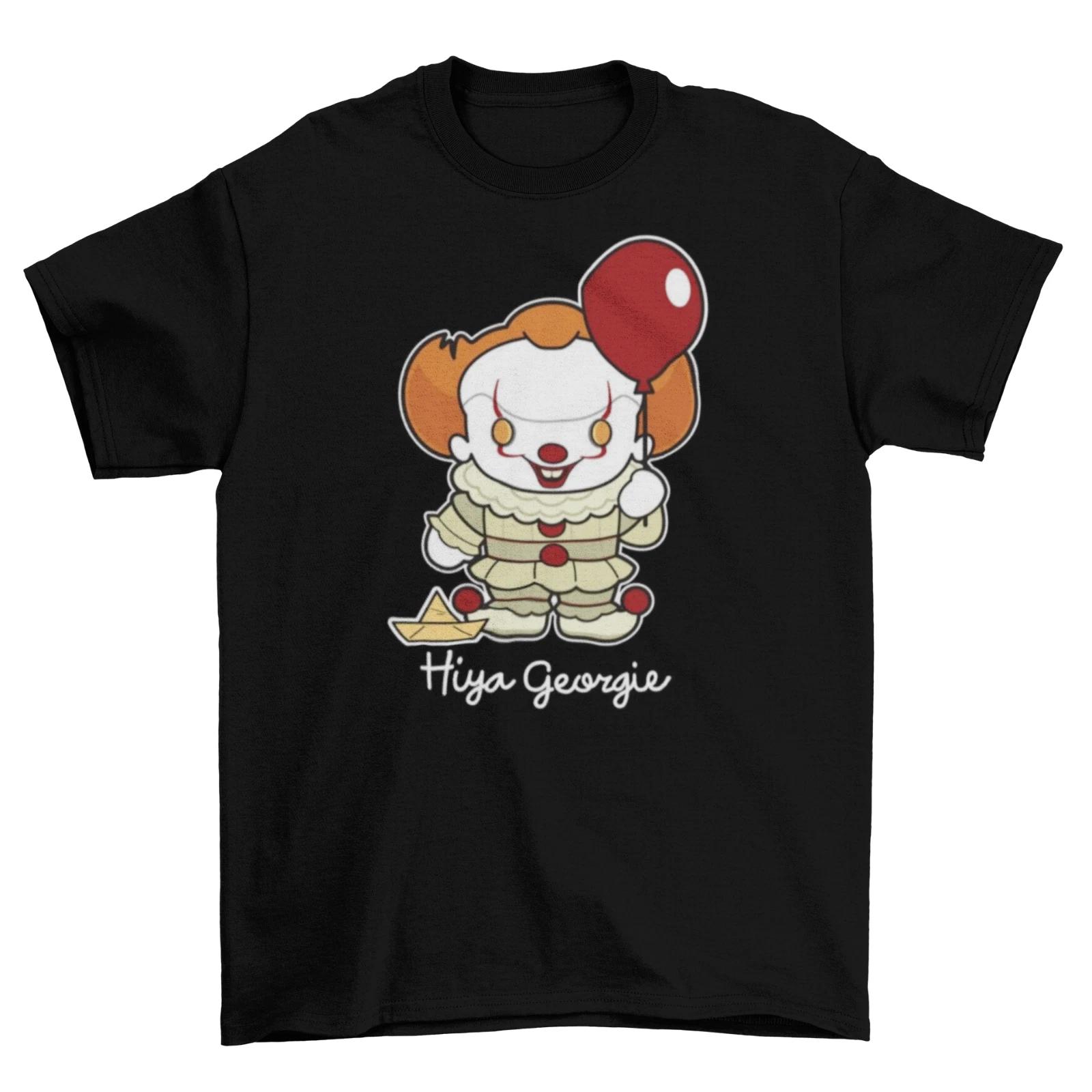 Hiya Georgie IT T-Shirt Unisex Funny Cotton Adult Pennywise Clown Stephen King XXXL