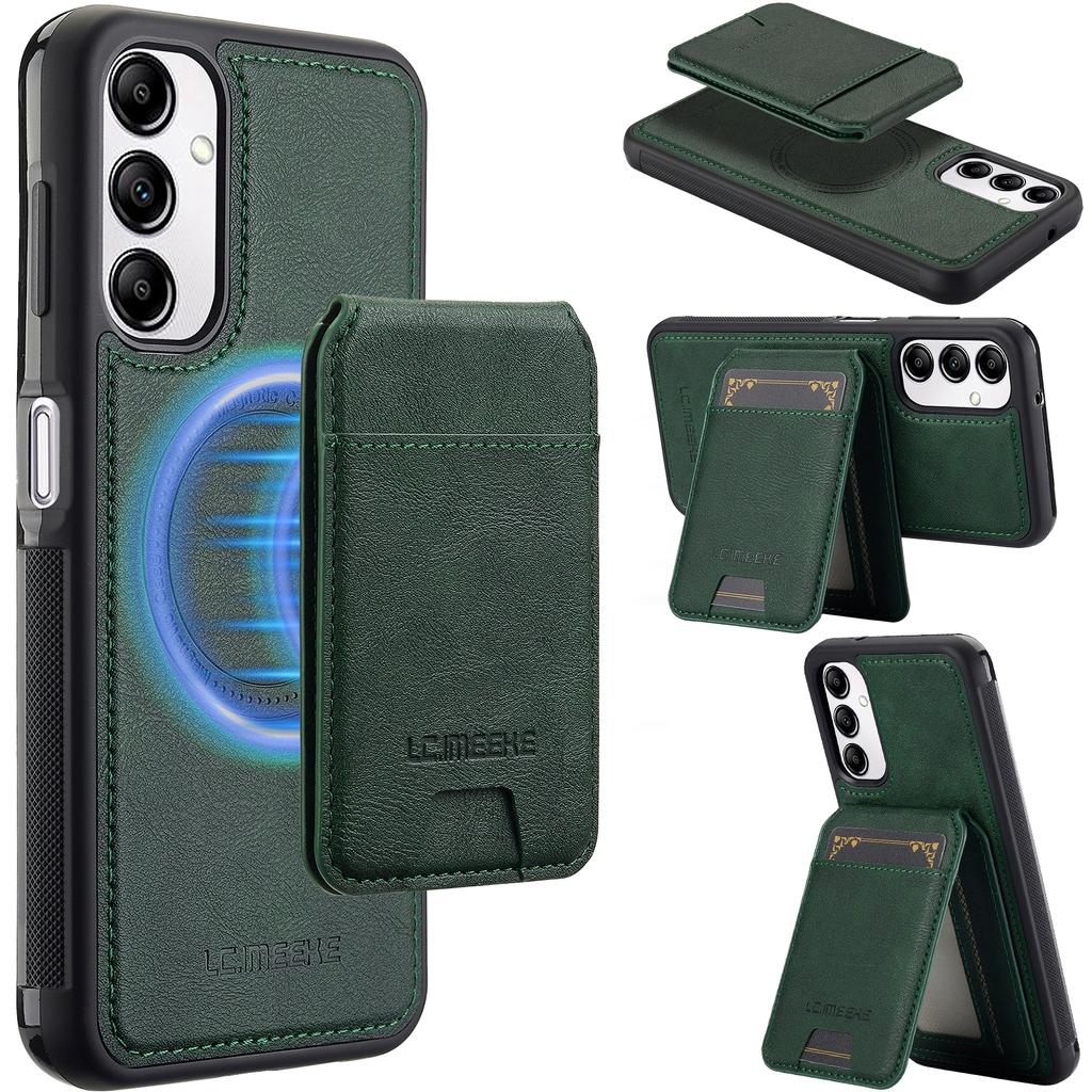 For Samsung Galaxy A34 5G Magnetic Case Detachable Card Holder Leather+TPU Mobile Cover