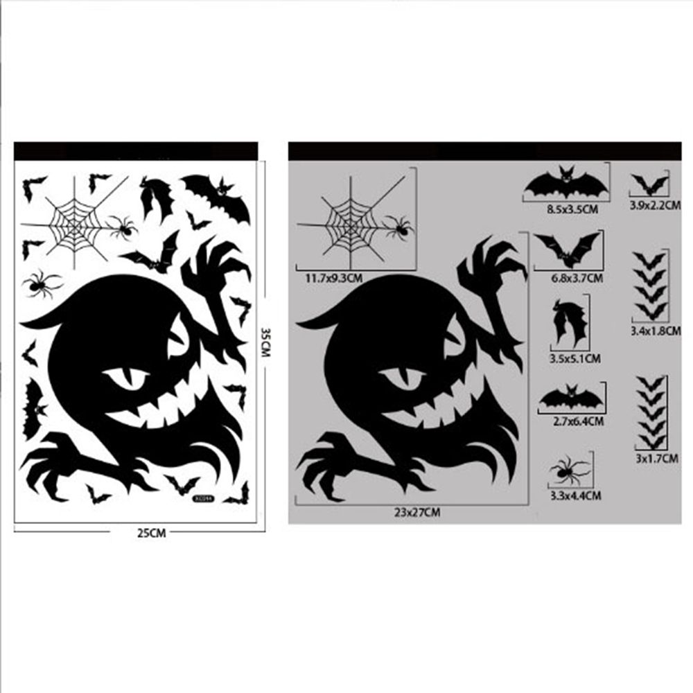 Self-Adhesive Wallpaper Giant Ghost Window Sticker Glass Sticker Party Decor Halloween Decor