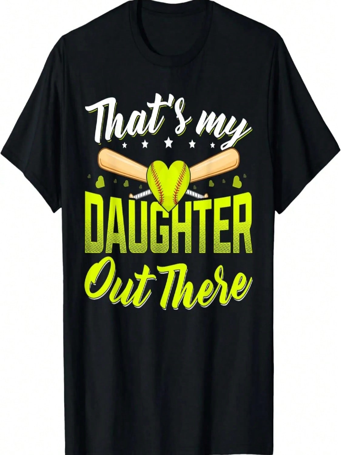 Thats My Daughter Out There Softball Mom Softball Dad T-Shirt S разноцветный