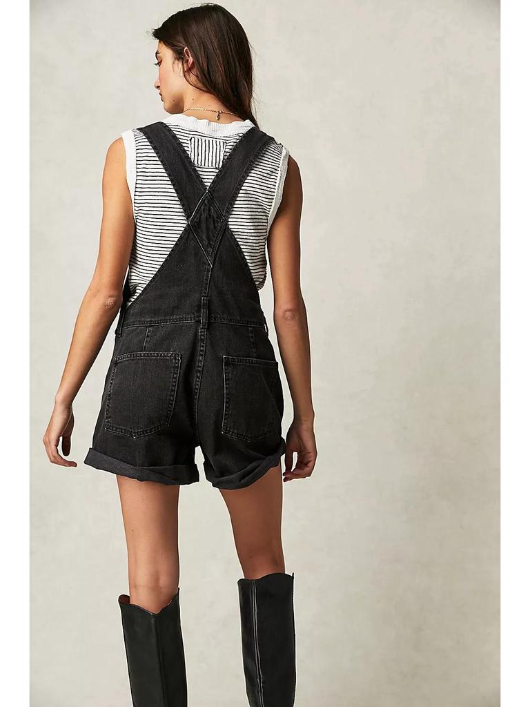 Women's Loose Multi-Pocket Overalls Jeans - European & American Style