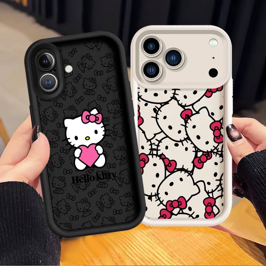 Case for Apple iPhone 17 Pro Max 16e 16 15 11 13 Mini XR Air XS 12 14 Plus Phone Cover Sanrio Cartoon Hello Kitty