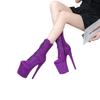 Bottes sexy style européen à talons hauts de 20 cm pour spectacle sur scène et pole dance