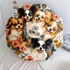 Papillon with Tongue Sticking Out  Pattern, Automatic Folding Umbrella, Portable and Foldable Design, 8 Ribs, a Christmas or Birthday Gift.