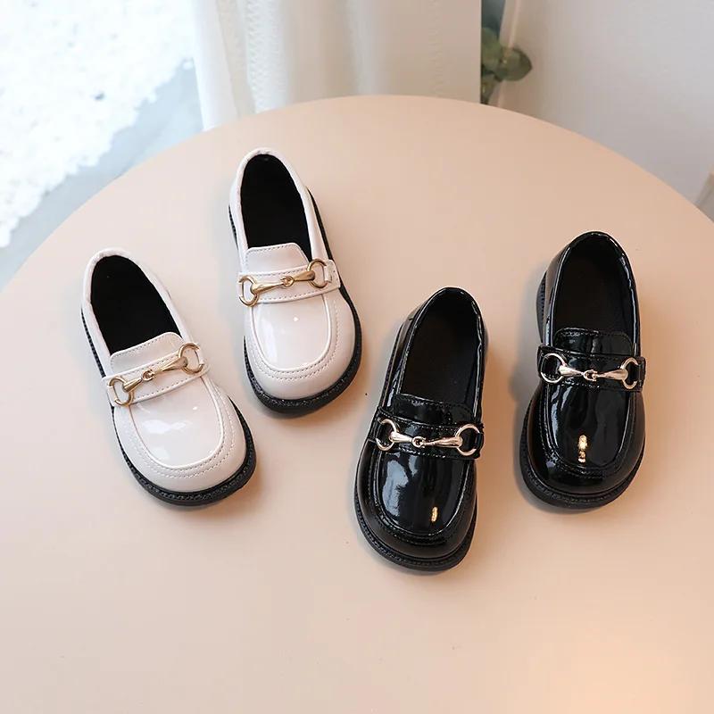 British Style Children Leather Breathable Slip On Loafers for Kids Boys Student Performance Shoes Toddler Girl Moccasins
