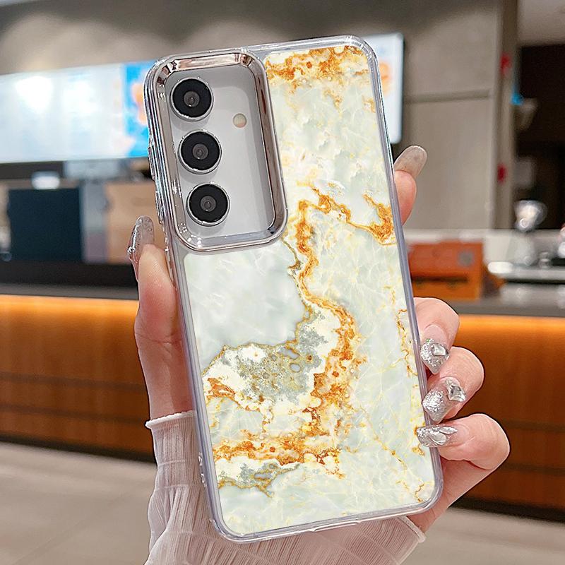 Sandstone Marble Case For Samsung Galaxy Z Flip 8 7 6 5 4 Flip8 Flip7 Flip6 Magnetic For Magsafe Clear PC Hard Folding Phone Cover