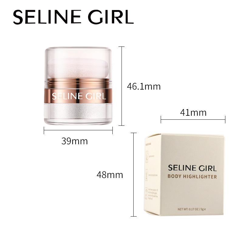 SELINE GIRL Fairy Highlight Pat Powder Face Body Whole Body Blush Grooming Powder Brightening Loose Powder