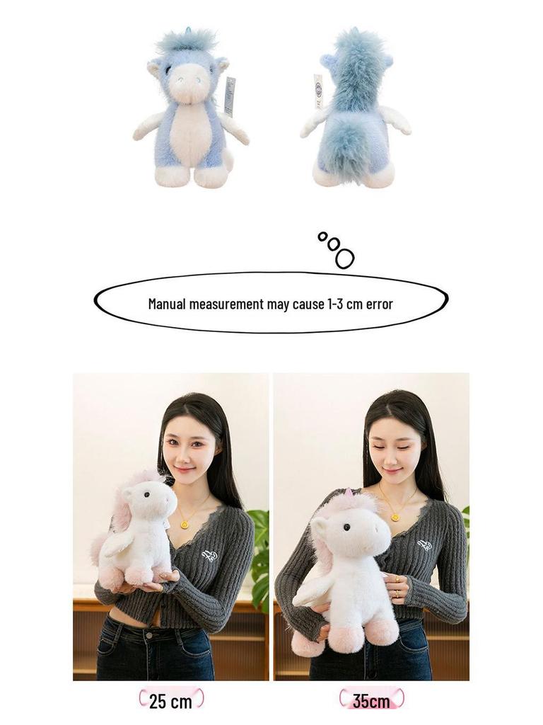 Nicole Pony Plush Doll: Cute Mustang Figurine and Sleeping Pillow for Kids