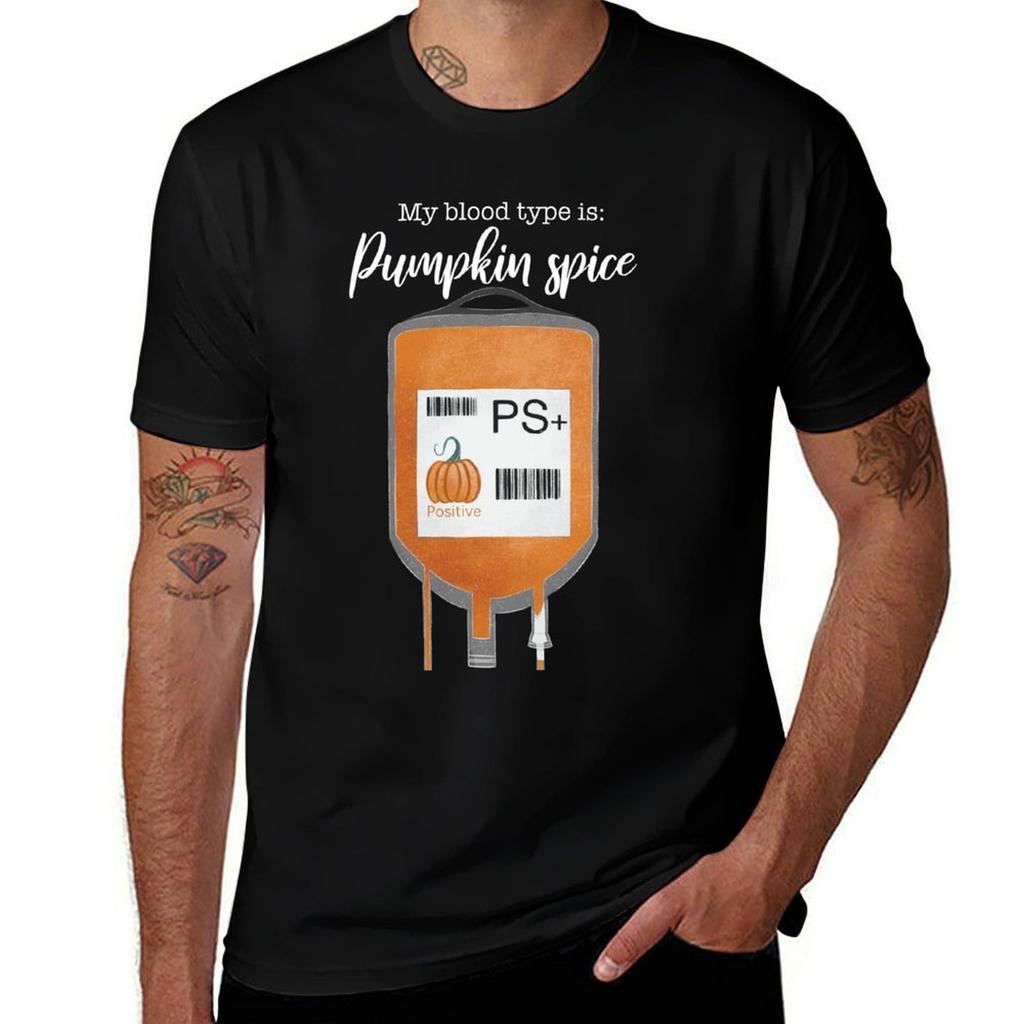 My Blood Type Is Pumpkin Spice TShirt Festival Short Sleeve TShirt