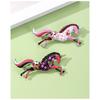 Cross-border new retro unicorn brooch fashionable super beautiful high-end pony painting oil animal pin brooch wholesale